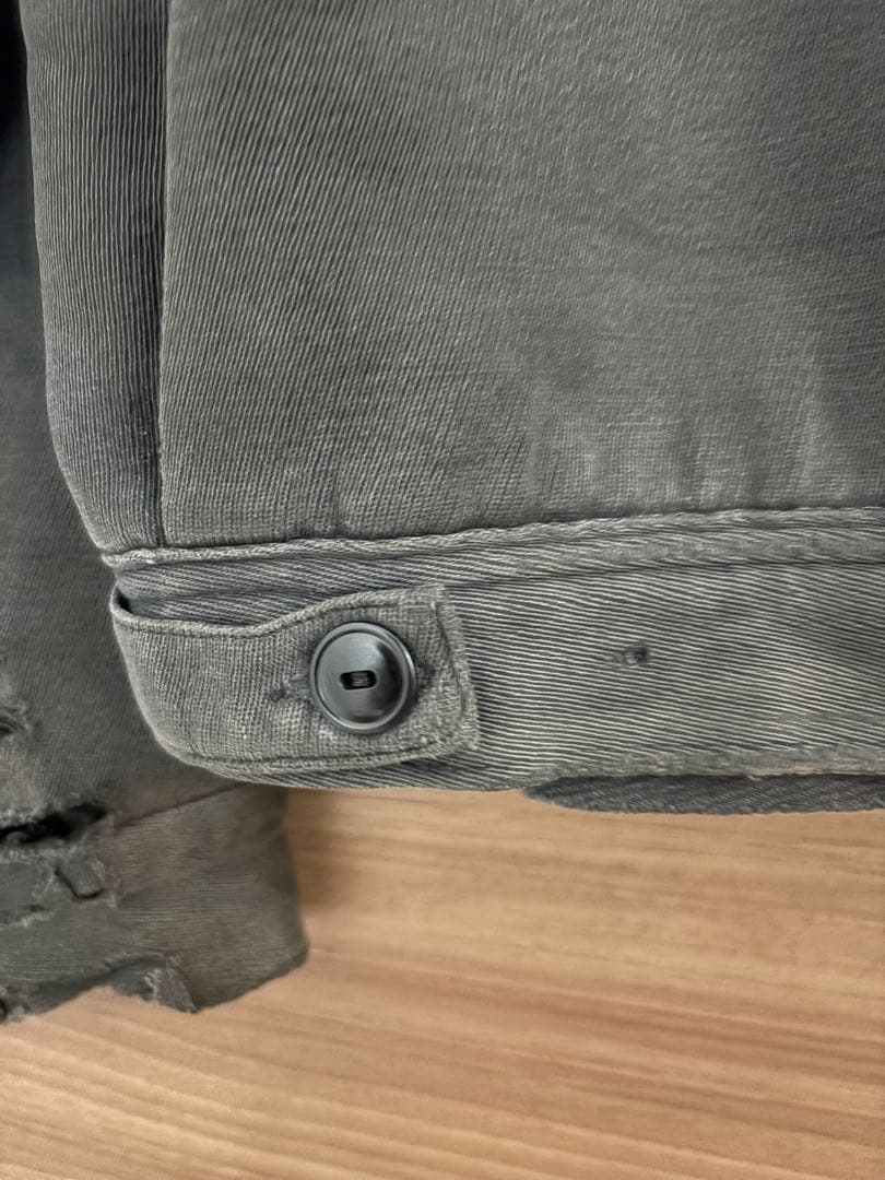 50s 60s ウィップコード ジャケット チェーンステッチ すみ黒 ワーク