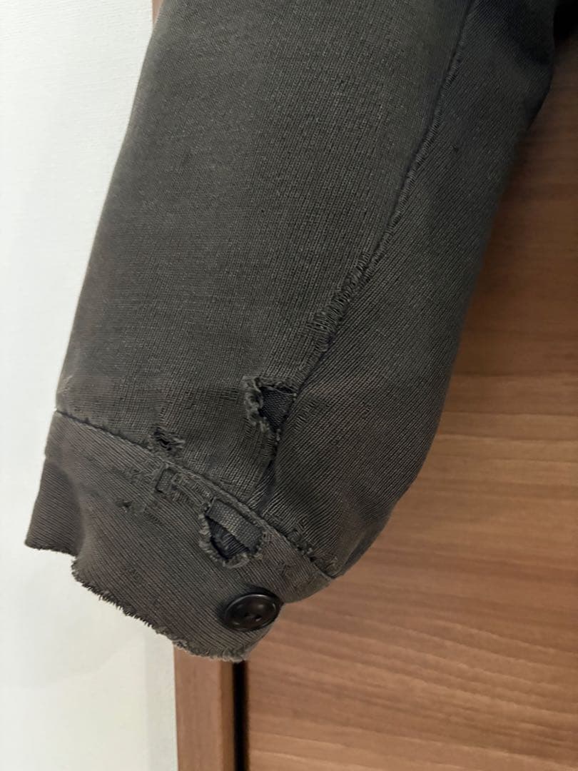 50s 60s ウィップコード ジャケット チェーンステッチ すみ黒 ワーク