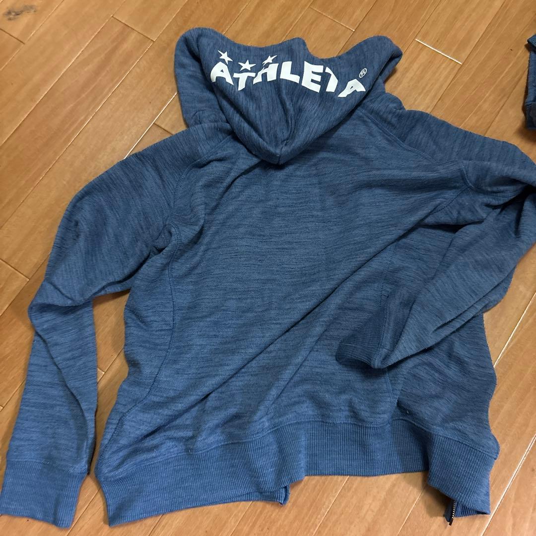 ATHLETA ネイビー フード付きジャケットとパンツセット