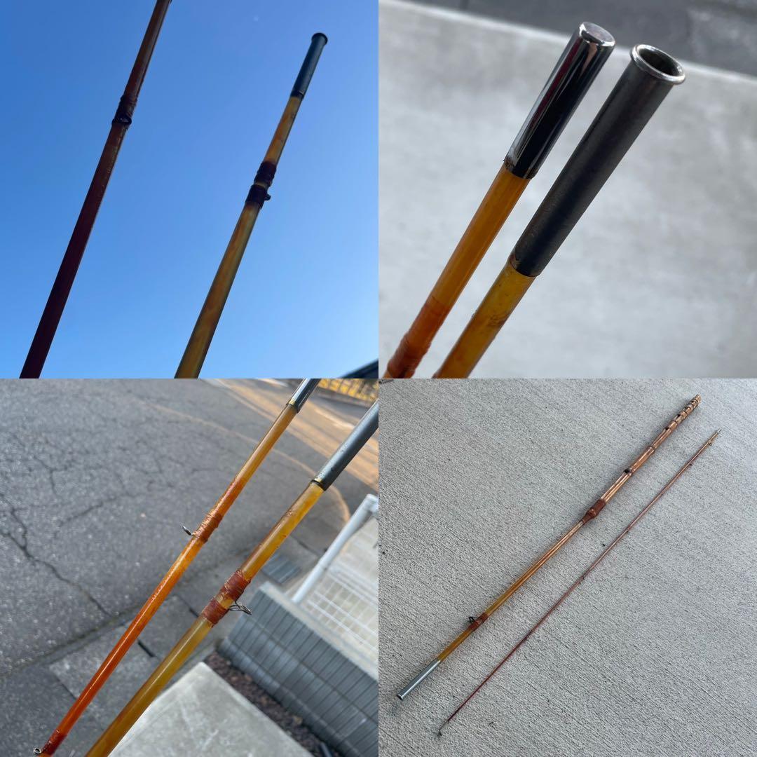 珍品☆手製和竿 8尺 2.4m 布袋竹 チヌ釣り ヘチ釣り 落とし込み ダンゴ