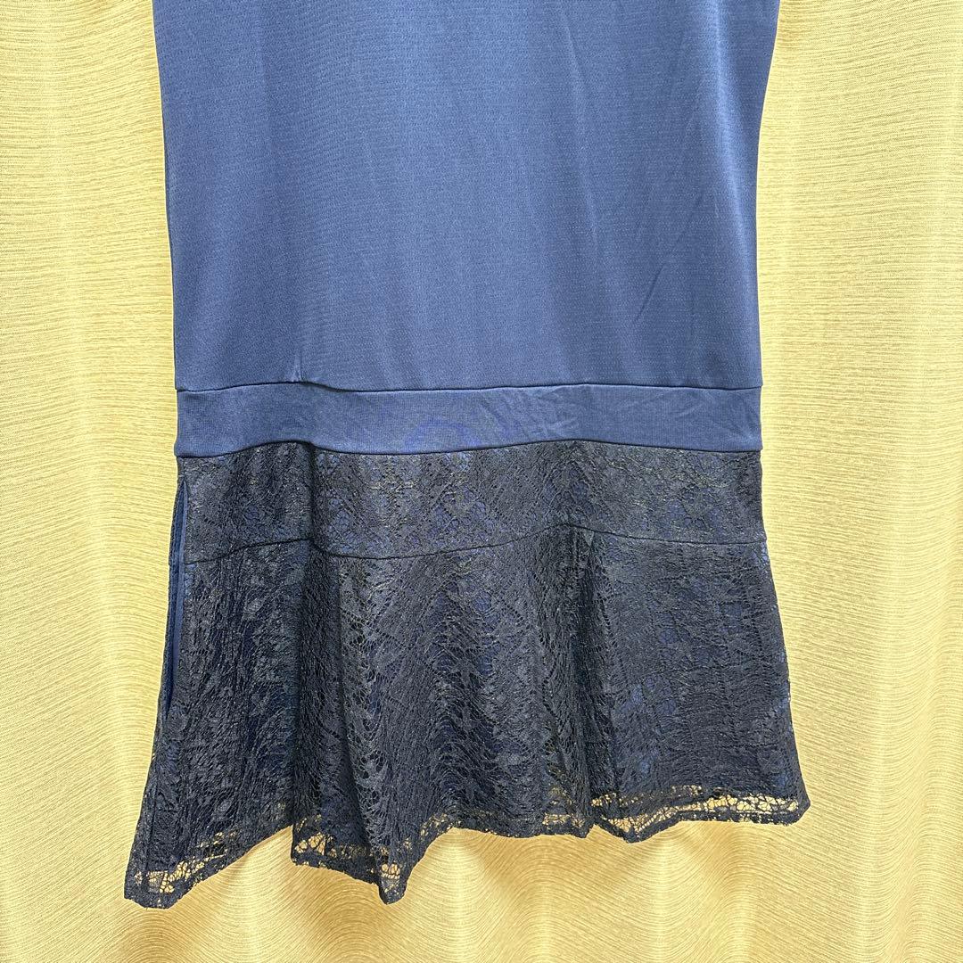 美品★フィラ　テニス　ワンピース　レース　ネイビー　サイズL