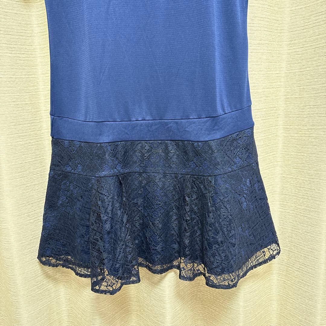 美品★フィラ　テニス　ワンピース　レース　ネイビー　サイズL