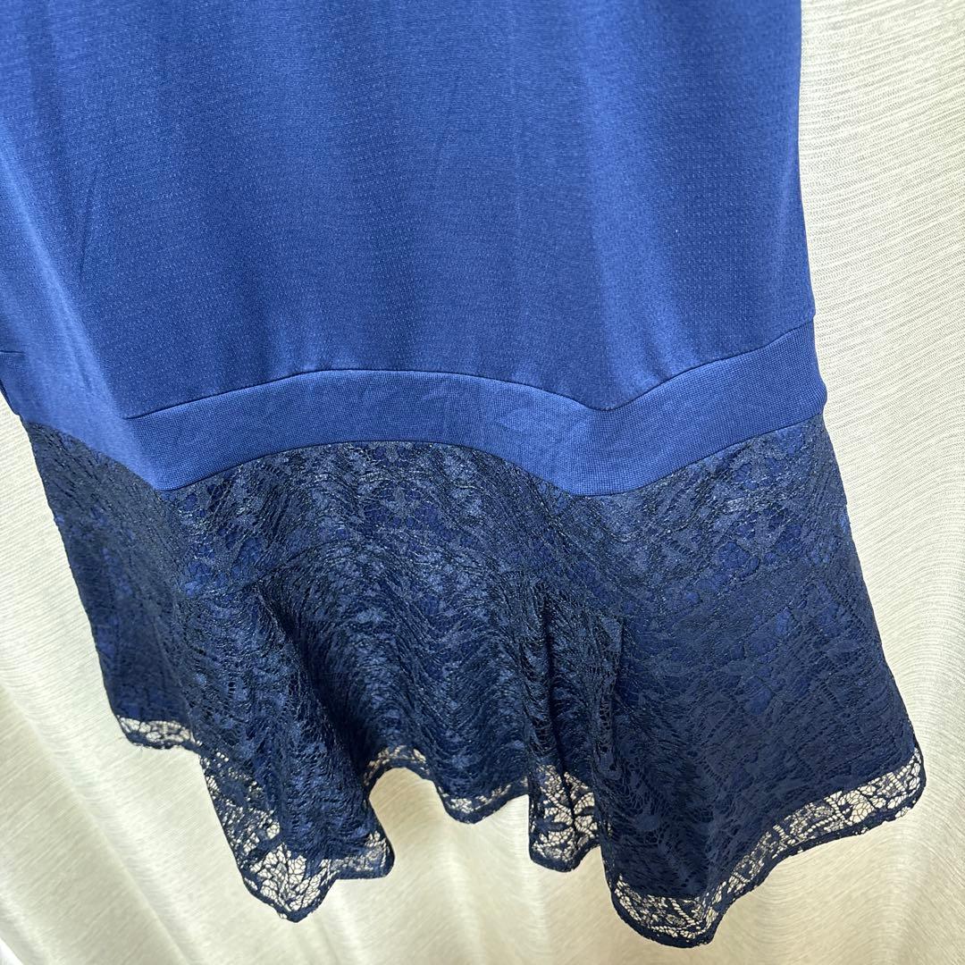 美品★フィラ　テニス　ワンピース　レース　ネイビー　サイズL