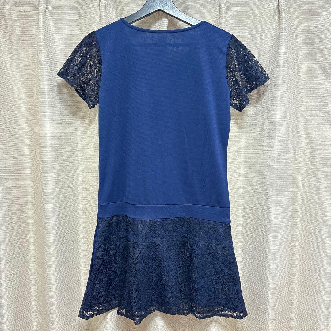 美品★フィラ　テニス　ワンピース　レース　ネイビー　サイズL