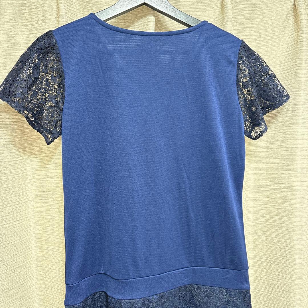 美品★フィラ　テニス　ワンピース　レース　ネイビー　サイズL