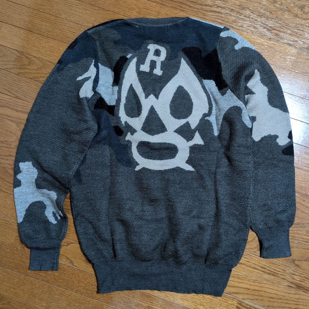 Russelumo 迷彩柄 セーター グレー ラッセルノ　ゴルフウェア　メンズ