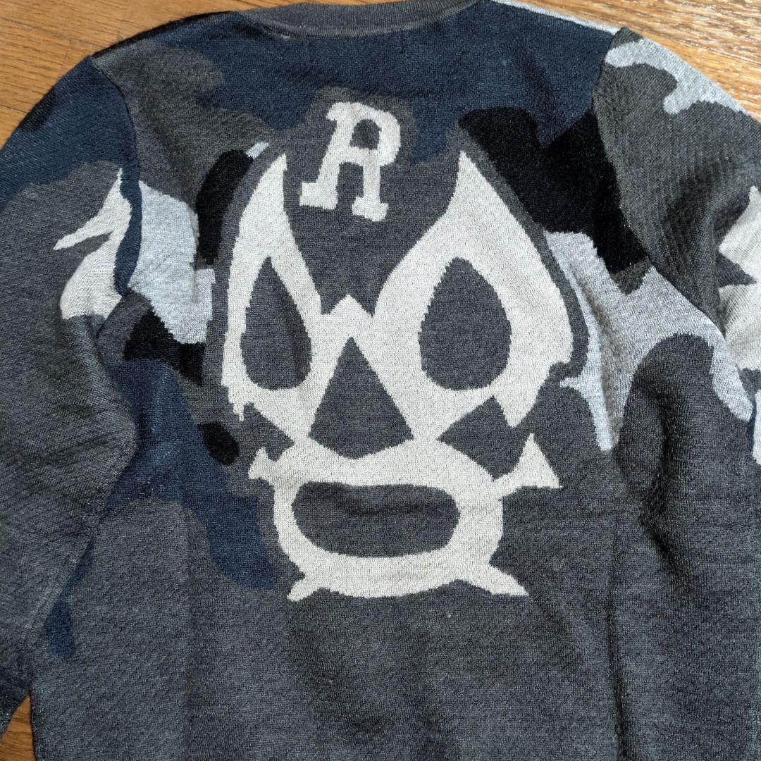 Russelumo 迷彩柄 セーター グレー ラッセルノ　ゴルフウェア　メンズ