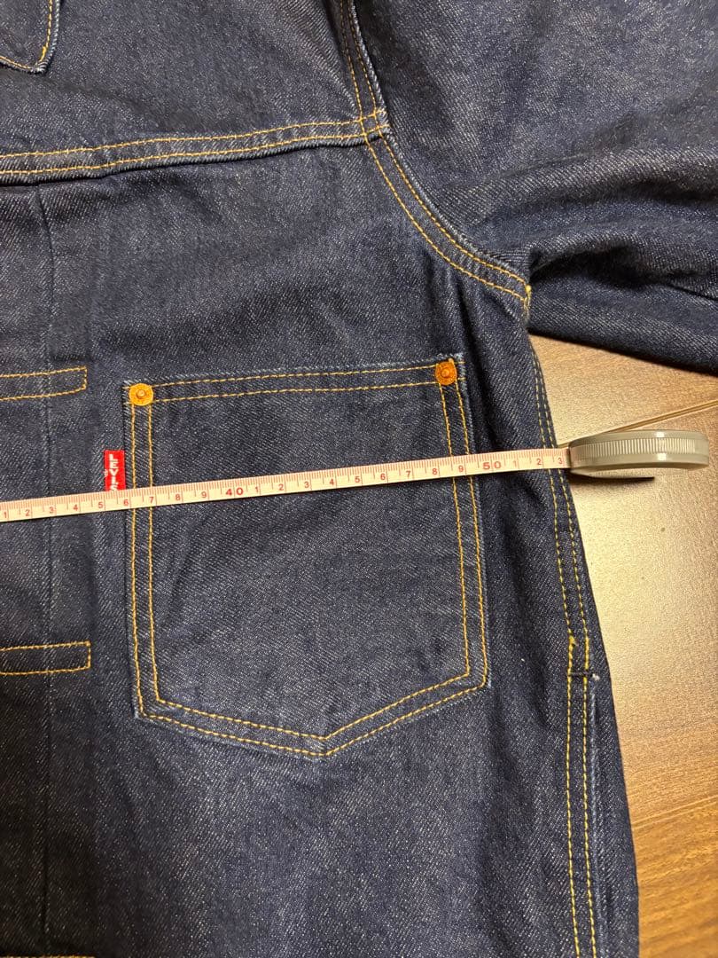 リーバイス濃紺デニムセットアップ 1st トラッカージャケット 501 赤耳