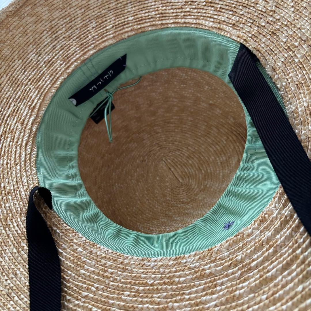 chisakiチサキ　Rinta カサブランカハット　ラフィアハット　麦わら帽子