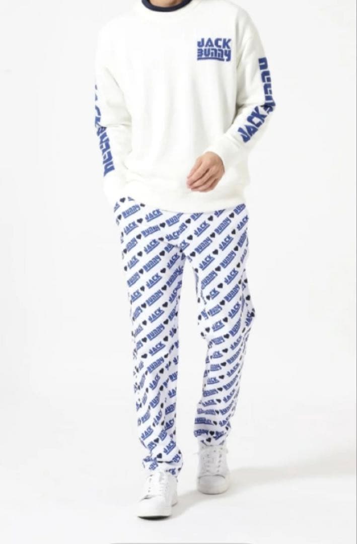 新品 ジャックバニー 2WAYストレッチツイルボンディングパンツ(4)M/白