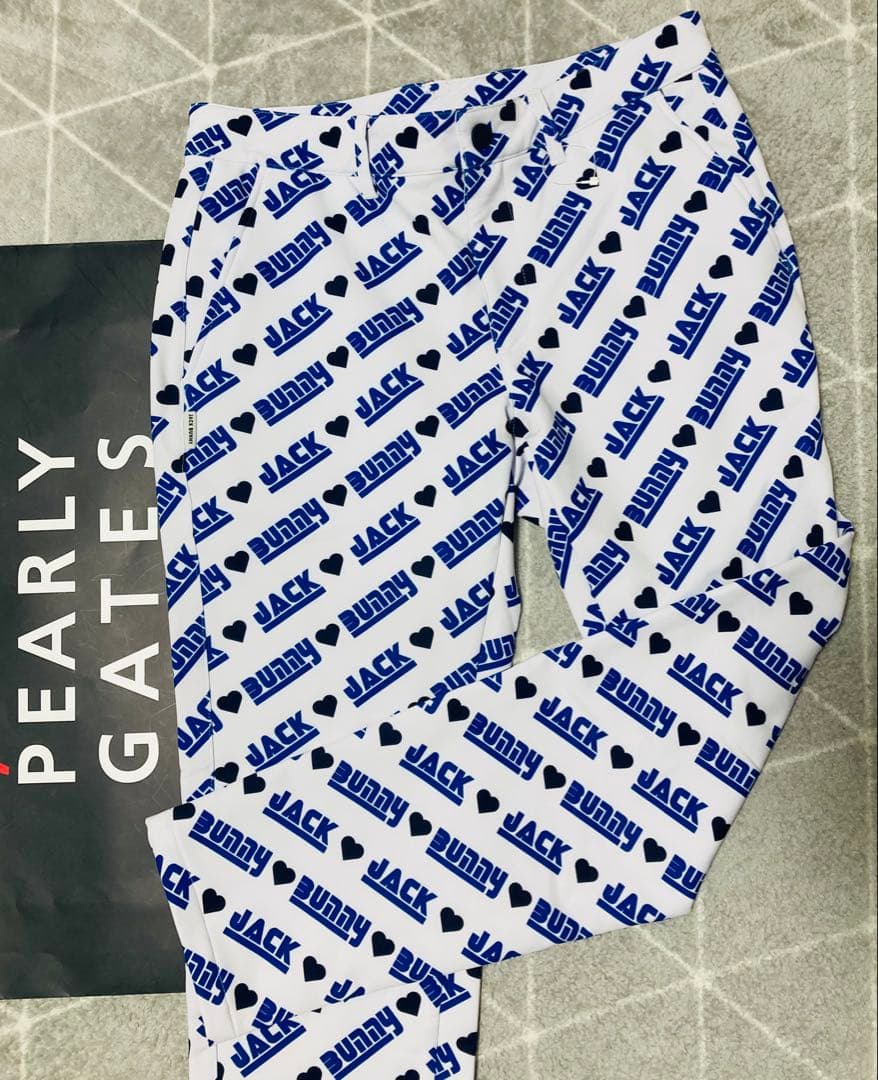 新品 ジャックバニー 2WAYストレッチツイルボンディングパンツ(4)M/白