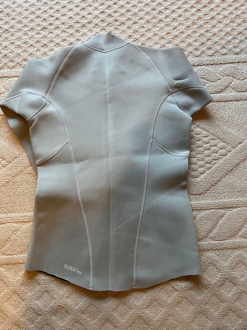 【新品未使用】キッズ2枚組150/160cm 1.5mmフルジップタッパー黒灰色