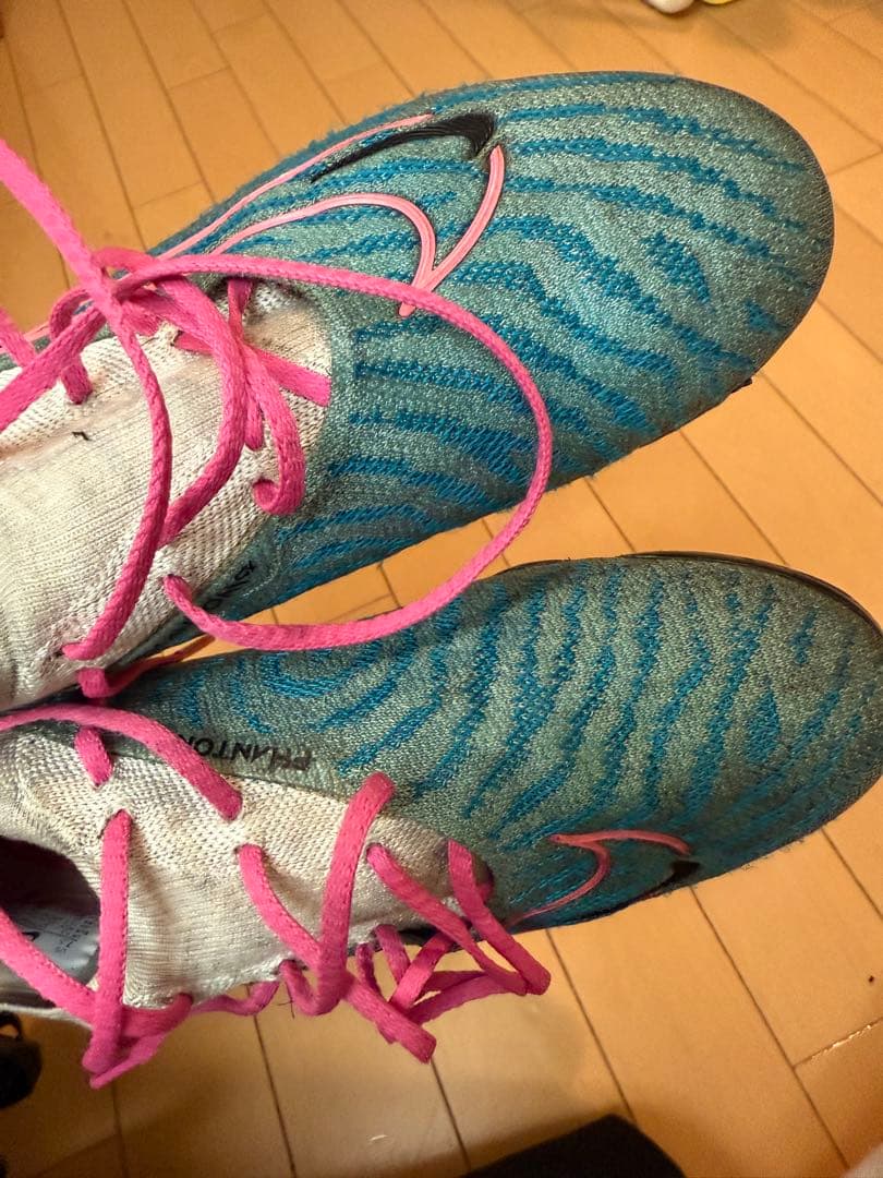 Nike Phantom スパイクシューズ 青/ピンク25.5cm