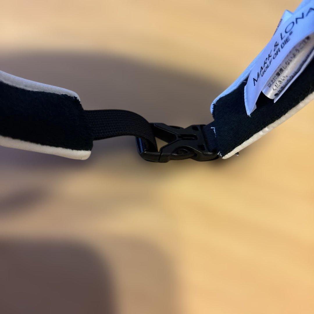 未使用☆マークアンドロナ☆サンバイザー☆速乾☆ユニセックス☆GOLF☆レア☆白