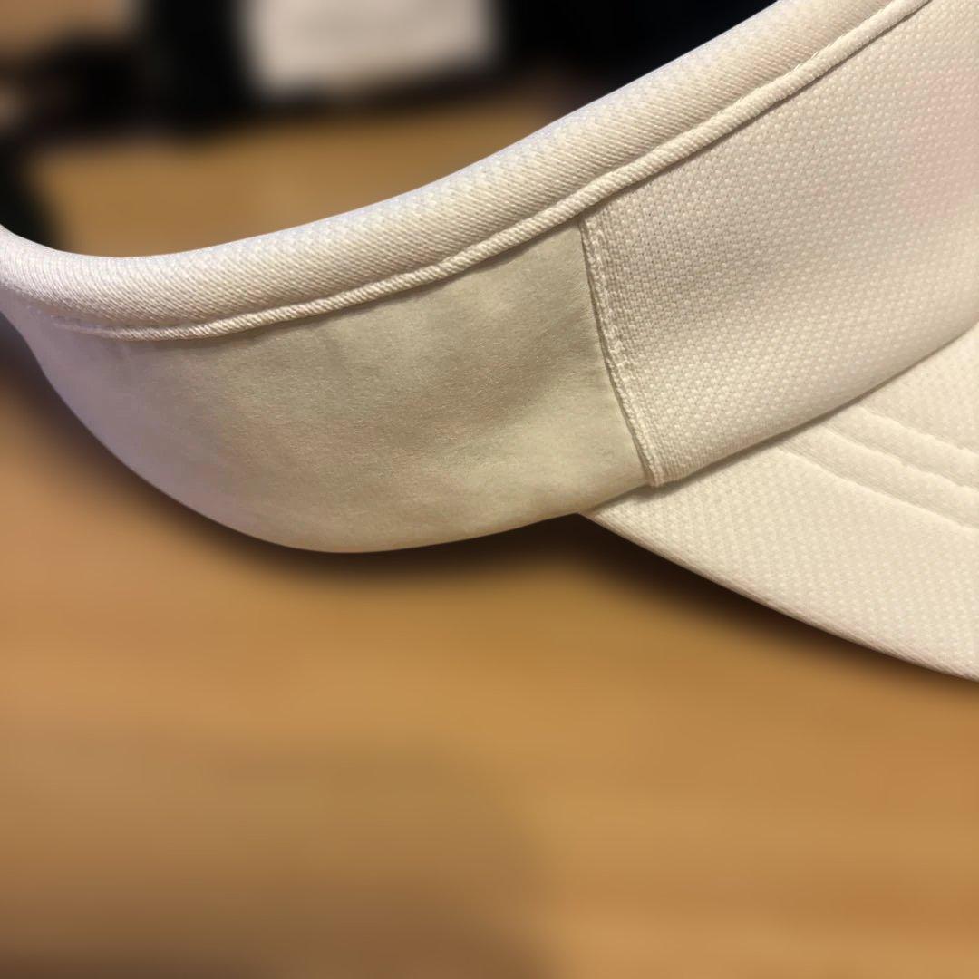 未使用☆マークアンドロナ☆サンバイザー☆速乾☆ユニセックス☆GOLF☆レア☆白