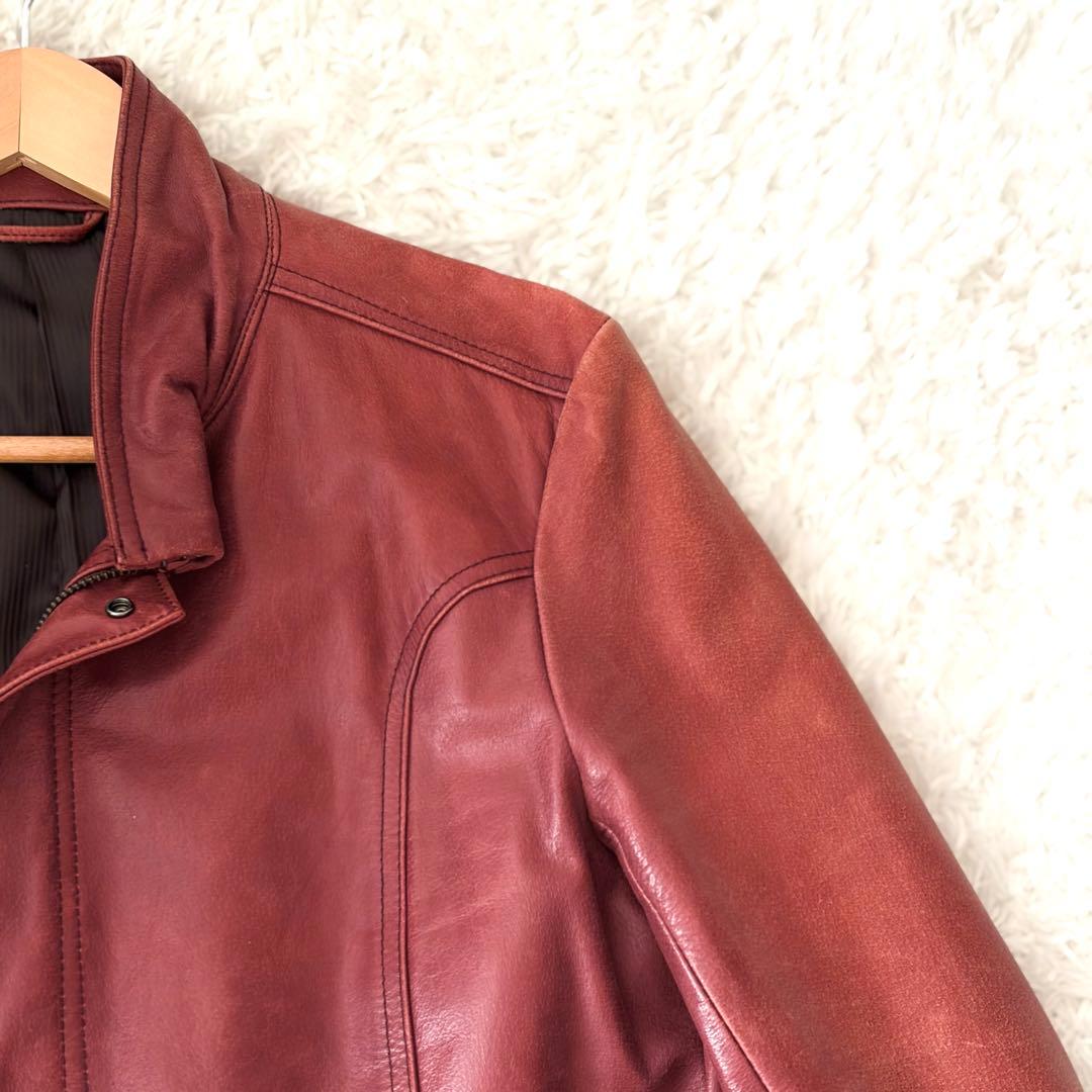 ✨希少色✨ トルネードマート コート レザー ロング ベルト L ファスナー