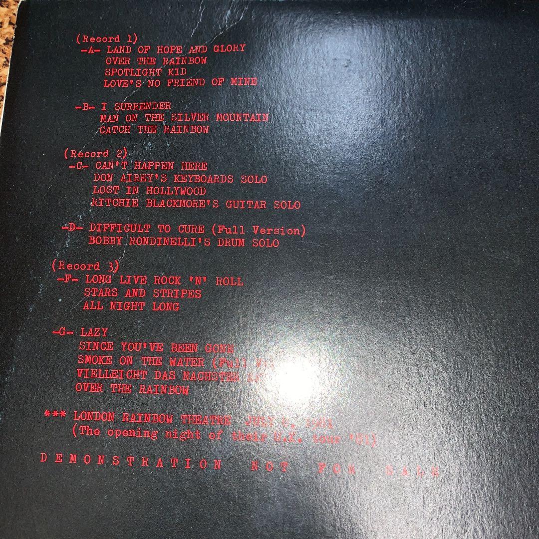 Rainbow レインボー レコード スタジオ&貴重盤 ブート おまけにチラシ