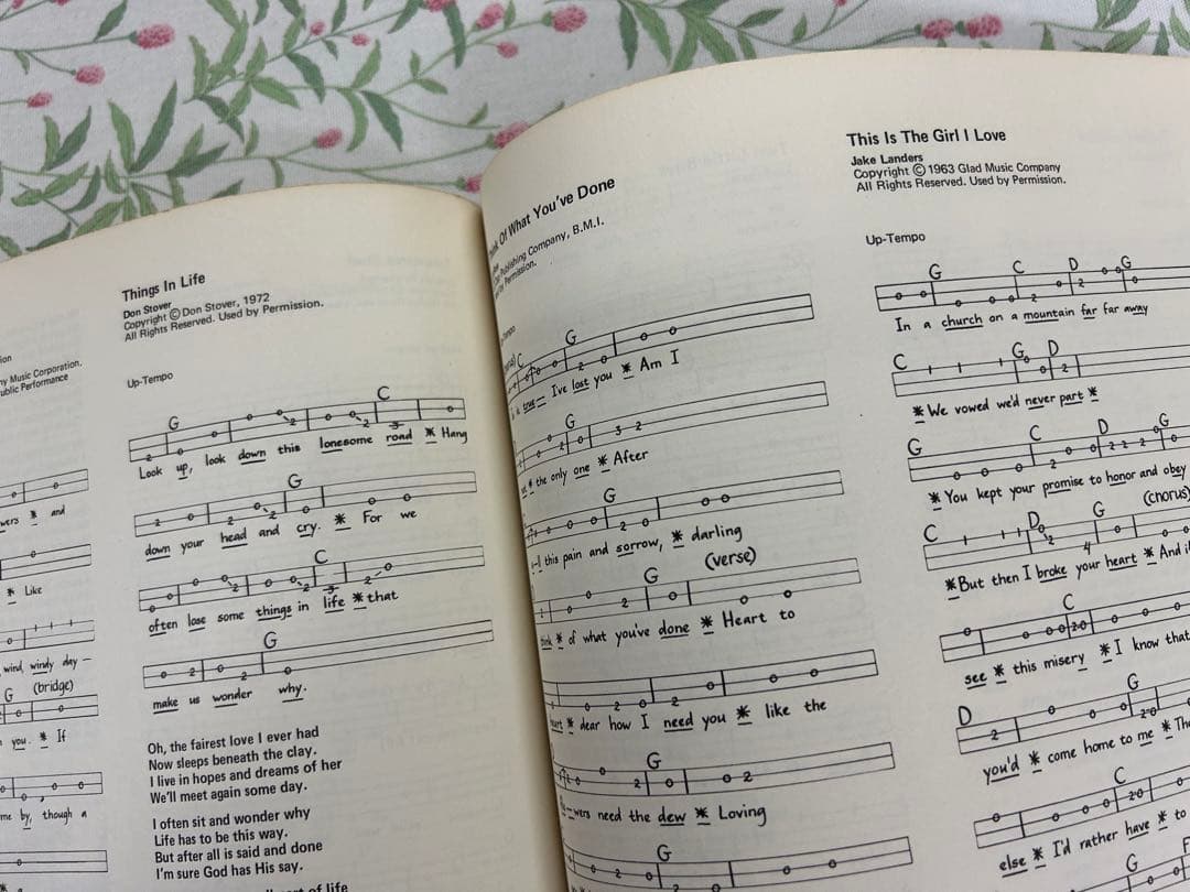 ブルーグラス　ソングブック　中古品