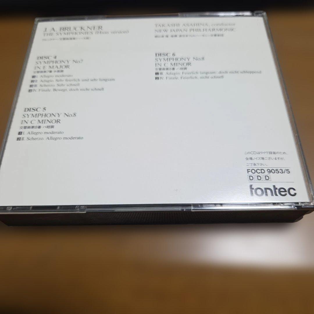 朝比奈隆指揮新日フィル　ブルックナー交響曲選集