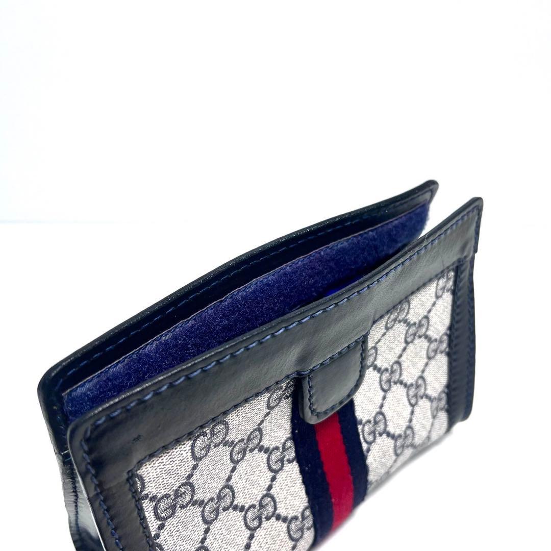 【美品】OLD GUCCI グッチ italy製/シェリーライン/クラッチバッグ