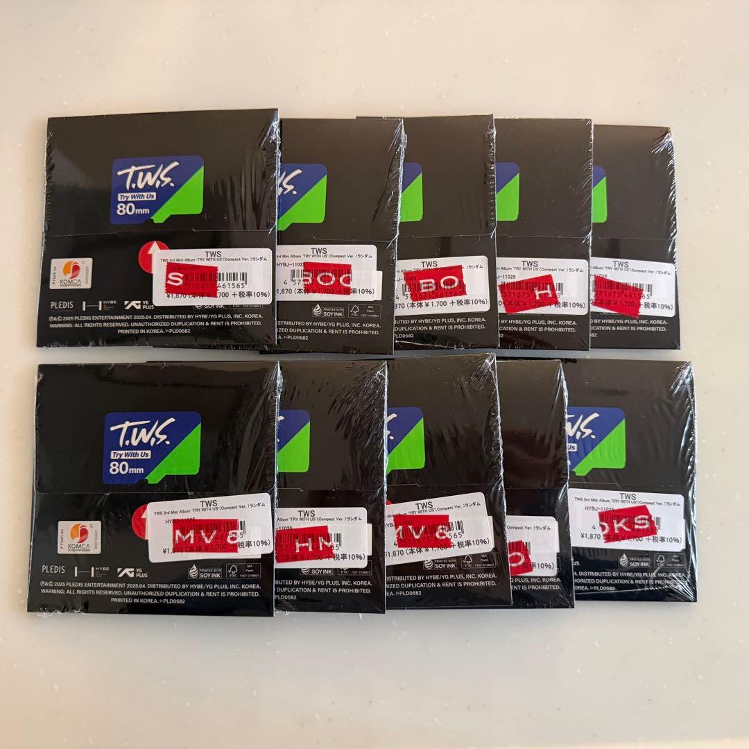 TWS TRY WITH US Compact ver. 新品未開封10枚セット