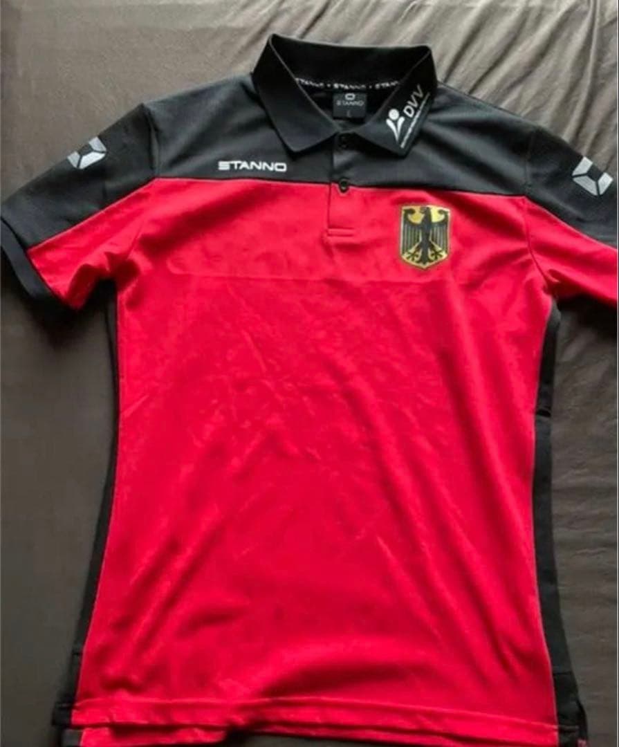 実使用・支給品 ドイツ バレーボール 代表 スタッフ ポロシャツ STANNO