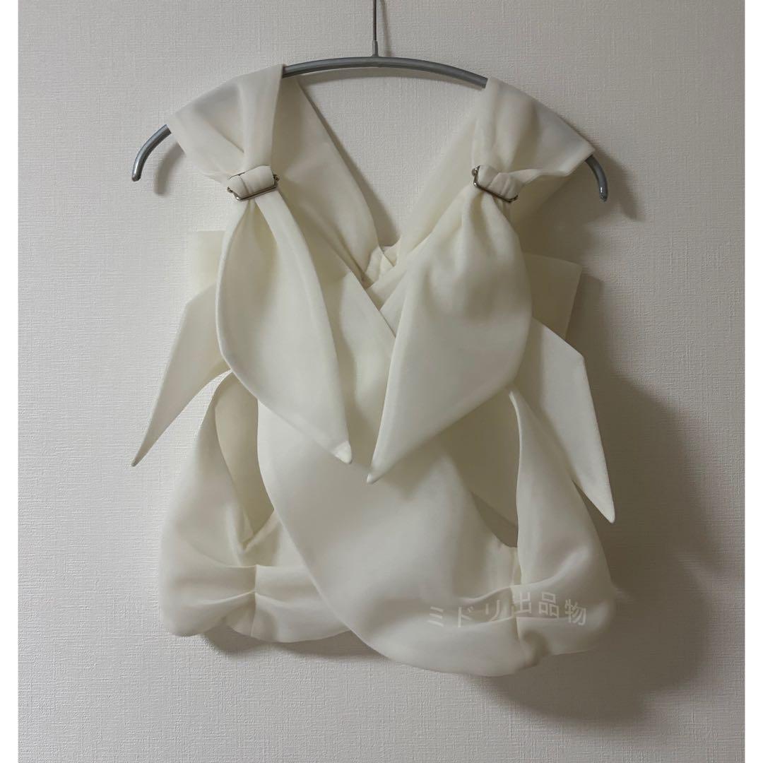Litmus Her Praha Ribbon Top 白 リボン ハーネス