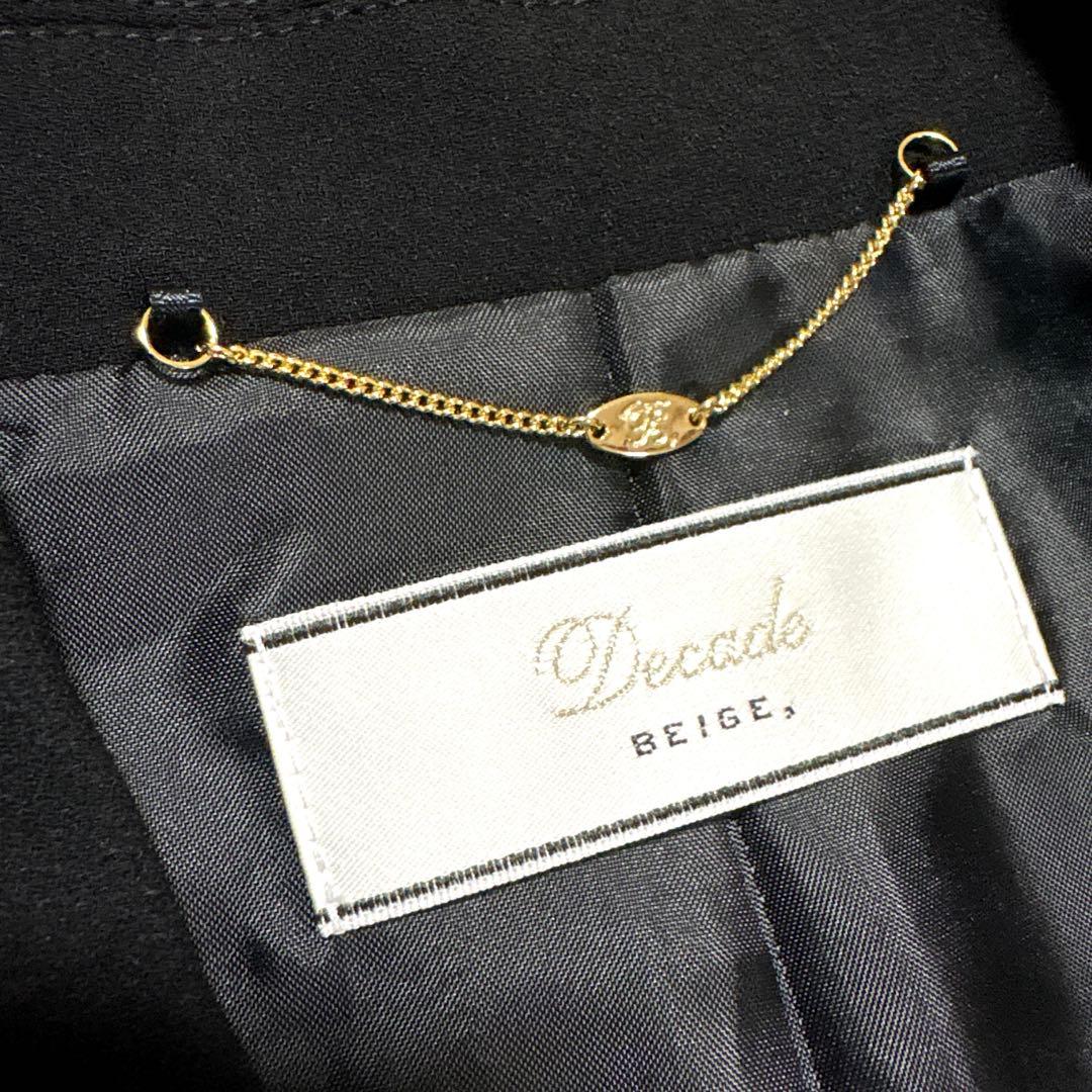 BEIGE ベイジDecade CINDY ジレベスト　ブラック　サイズ32