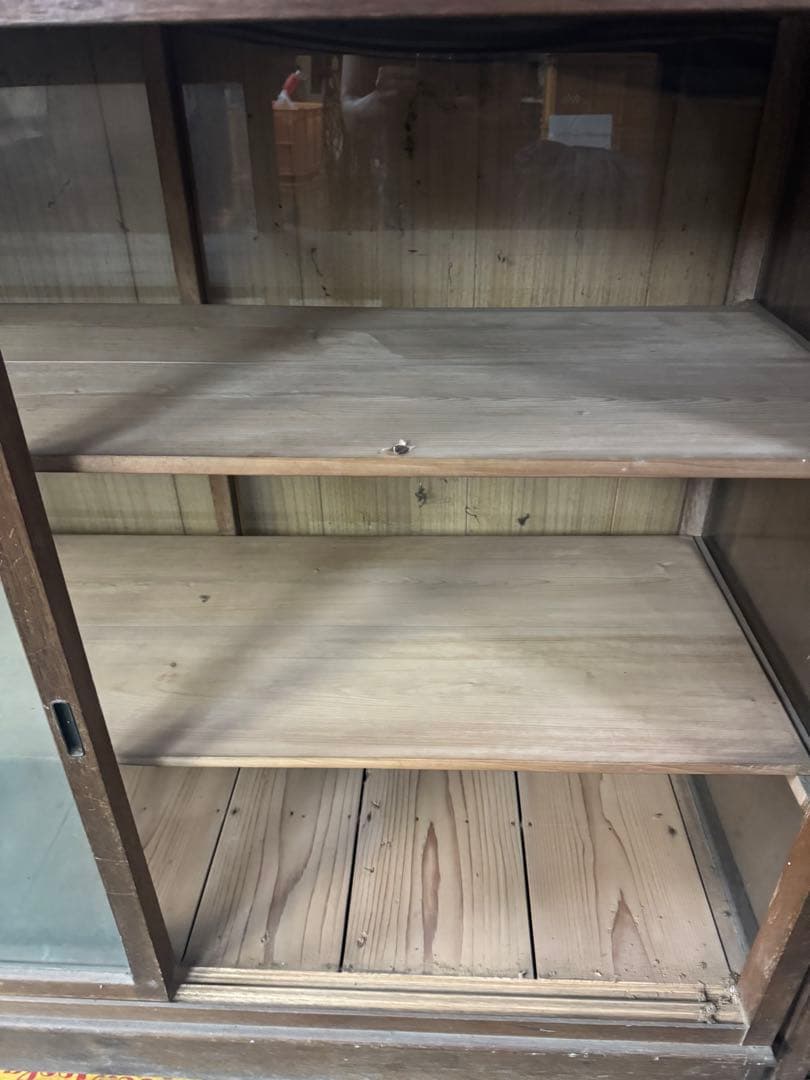 昭和レトロ 商品棚 ショーケース 引き取り限定（右側）