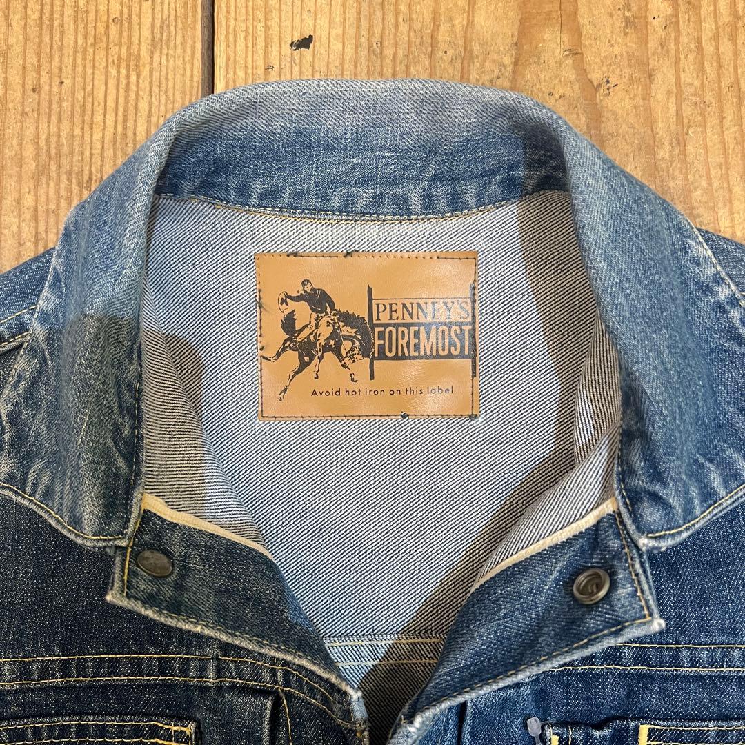 60年代 FOREMOST 2nd デニムジャケット jcPENNY