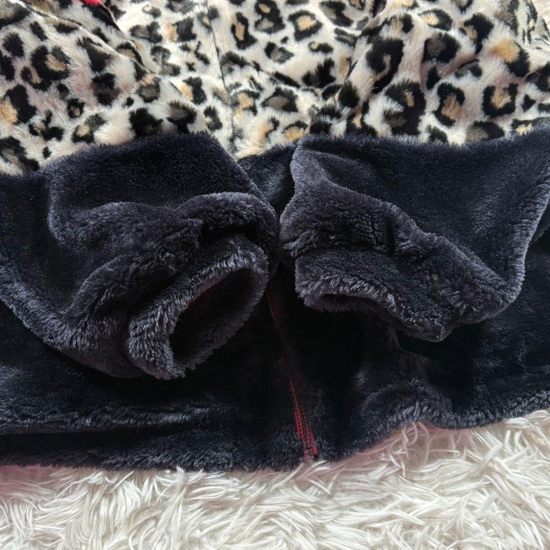 UGG アグ　フェイクファージャケット　ボア　オーバーサイズ　ヒョウ柄　S