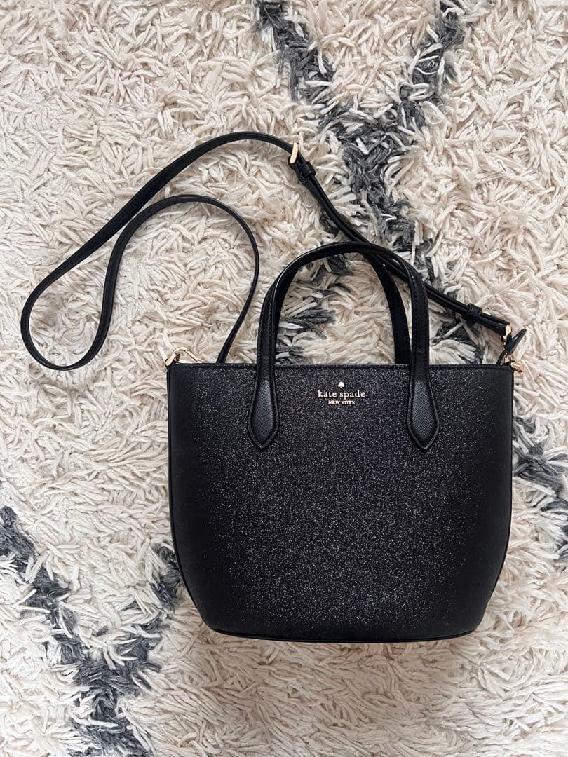 kate spade ブラックトートバッグ