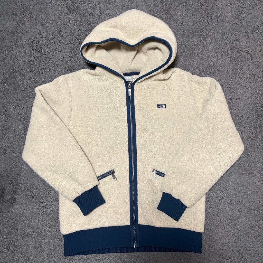 ノースフェイス パーカー フリース ジップ L ベージュ ウィメンズ