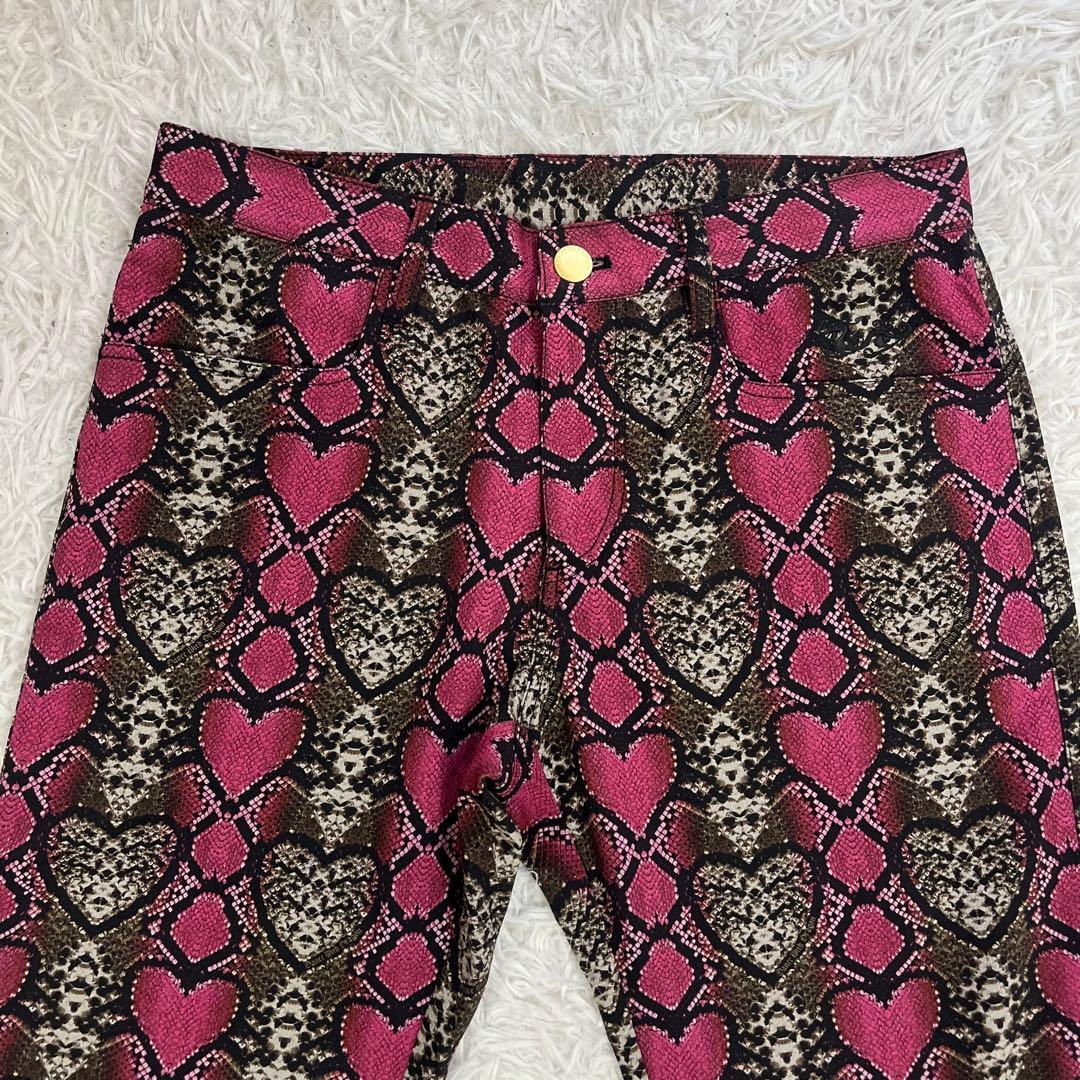 【美品】DANCE WITH DRAGON セットアップ 総柄 M パイソン柄