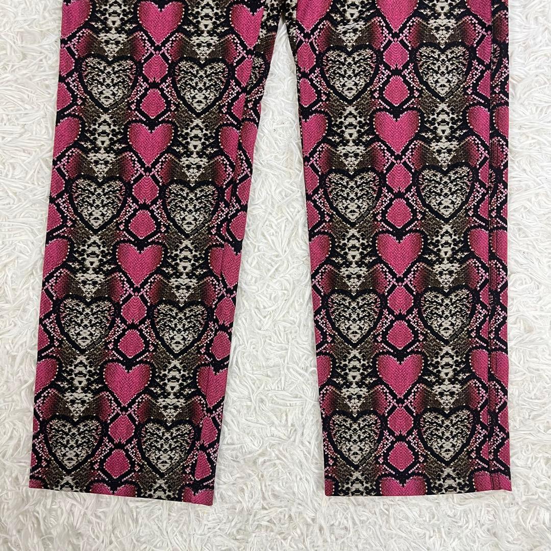 【美品】DANCE WITH DRAGON セットアップ 総柄 M パイソン柄