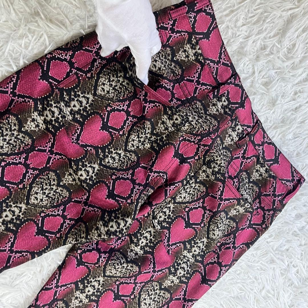 【美品】DANCE WITH DRAGON セットアップ 総柄 M パイソン柄