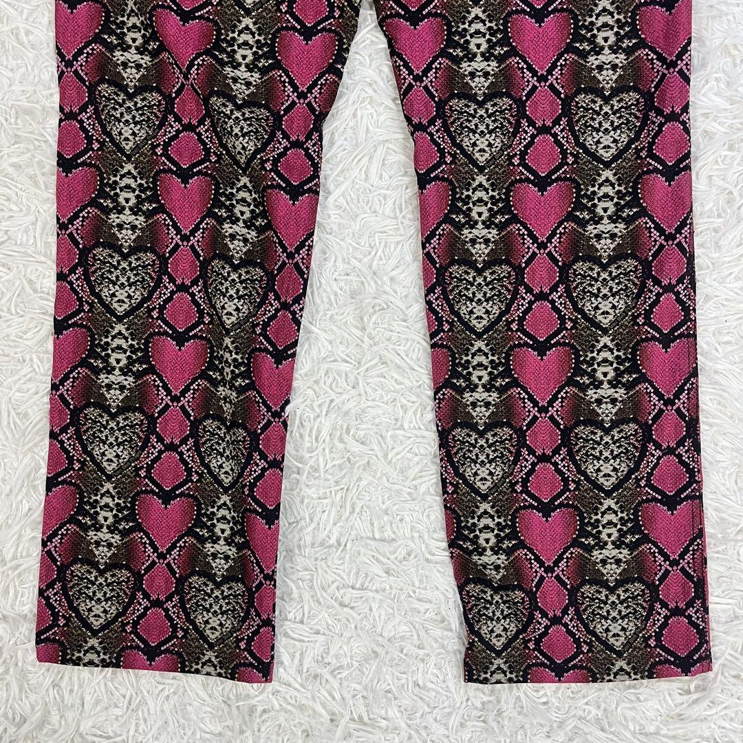 【美品】DANCE WITH DRAGON セットアップ 総柄 M パイソン柄