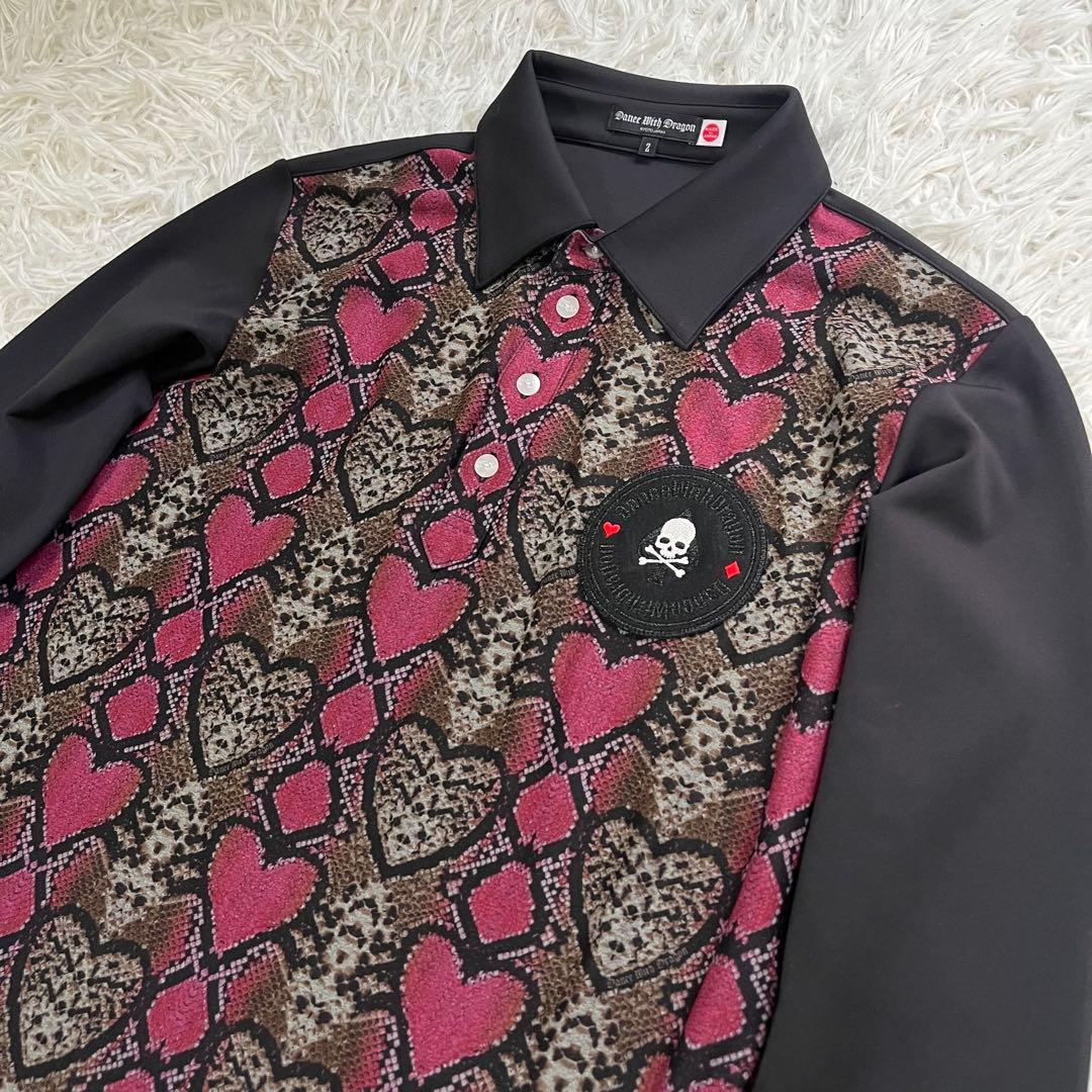 【美品】DANCE WITH DRAGON セットアップ 総柄 M パイソン柄