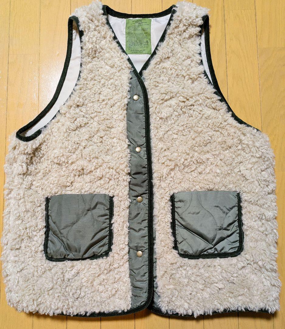 ニコアンド⋯，ベージュ フリース ベスト ポケット付き