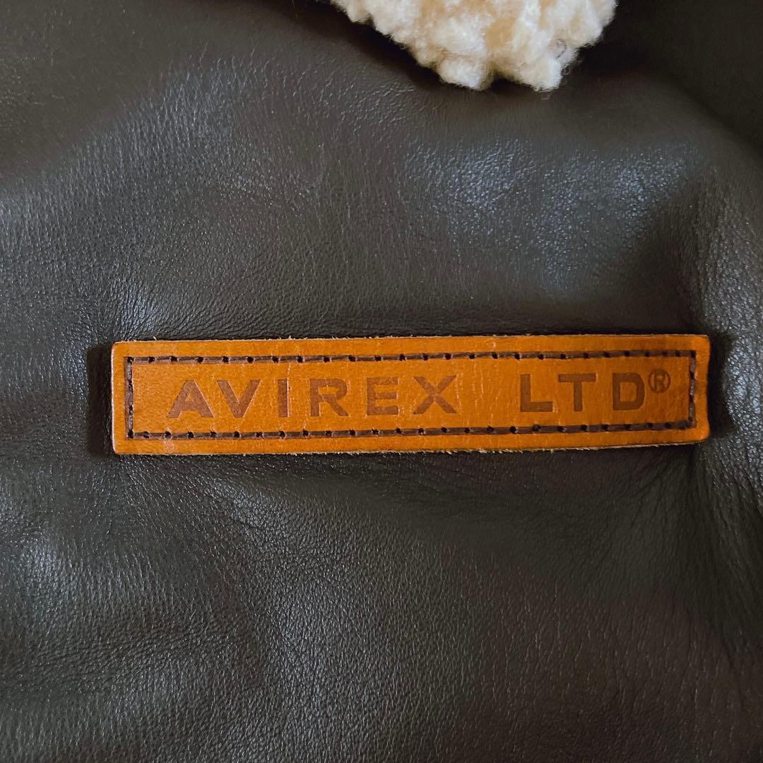 美品 AVIREX アヴィレックス B-3 フライトジャケット　羊革 XL