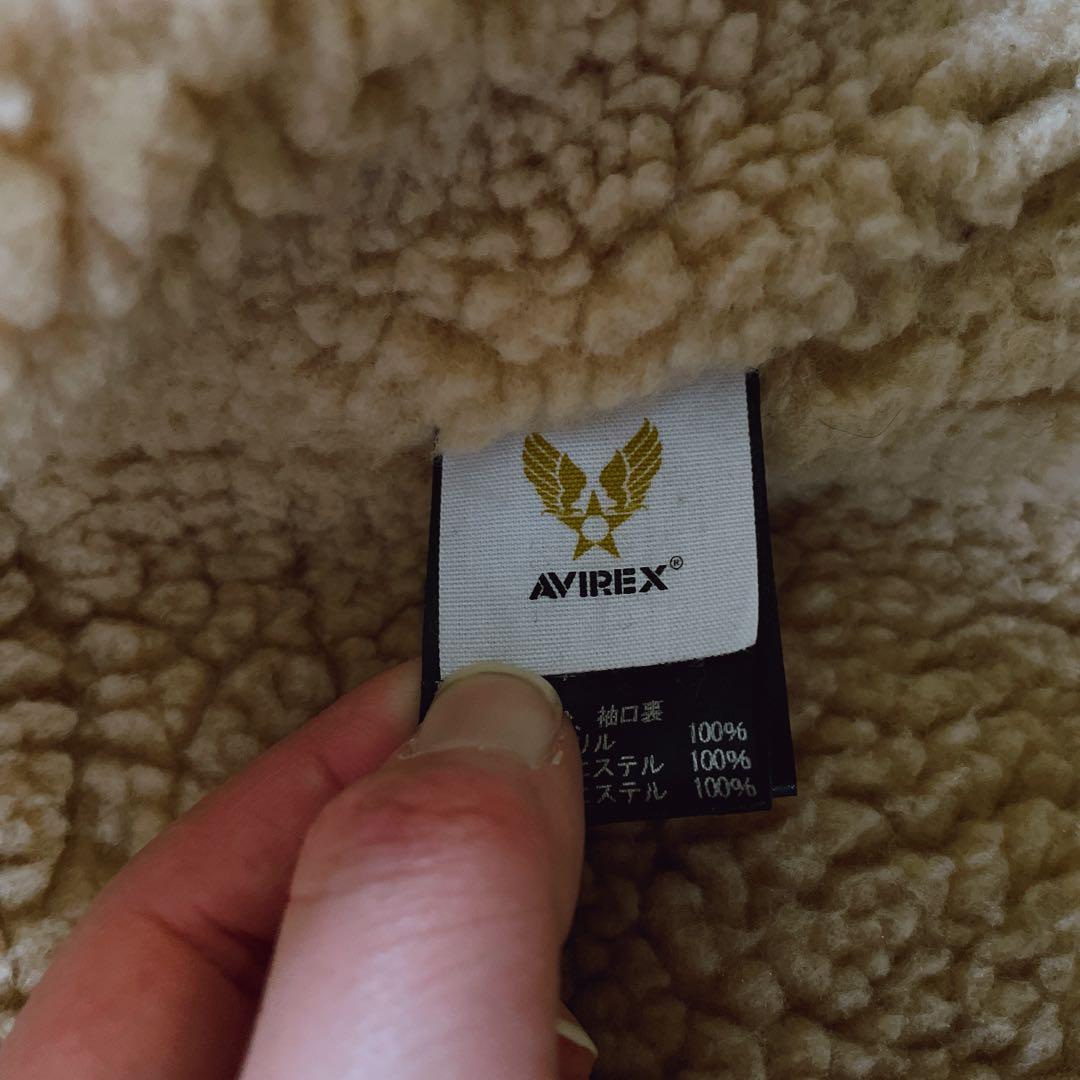 美品 AVIREX アヴィレックス B-3 フライトジャケット　羊革 XL