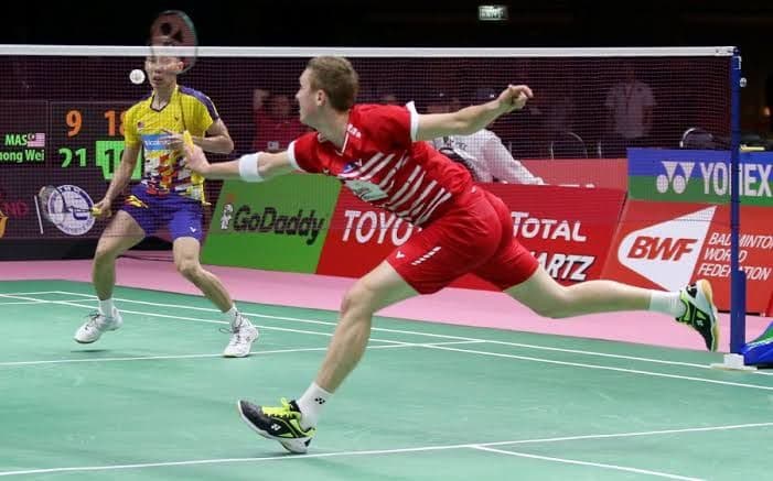 Victorビクター選手支給 デンマーク代表選手着用モデルYONEXバドミントン