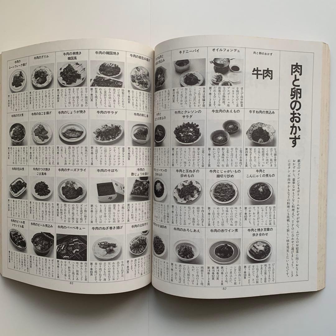 家庭画報 料理教室　料理事典／料理コツ事典・料理品目事典　※非売品