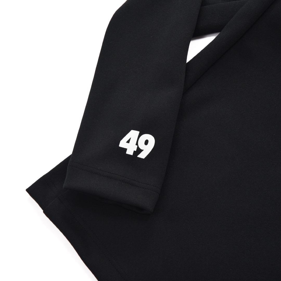 TFW49 タートルネック　モックネック　メンズ　サイズS ブラック　黒