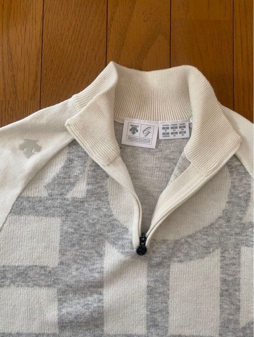 デサントゴルフ レディースウェア セットアップ ホワイト/グレー