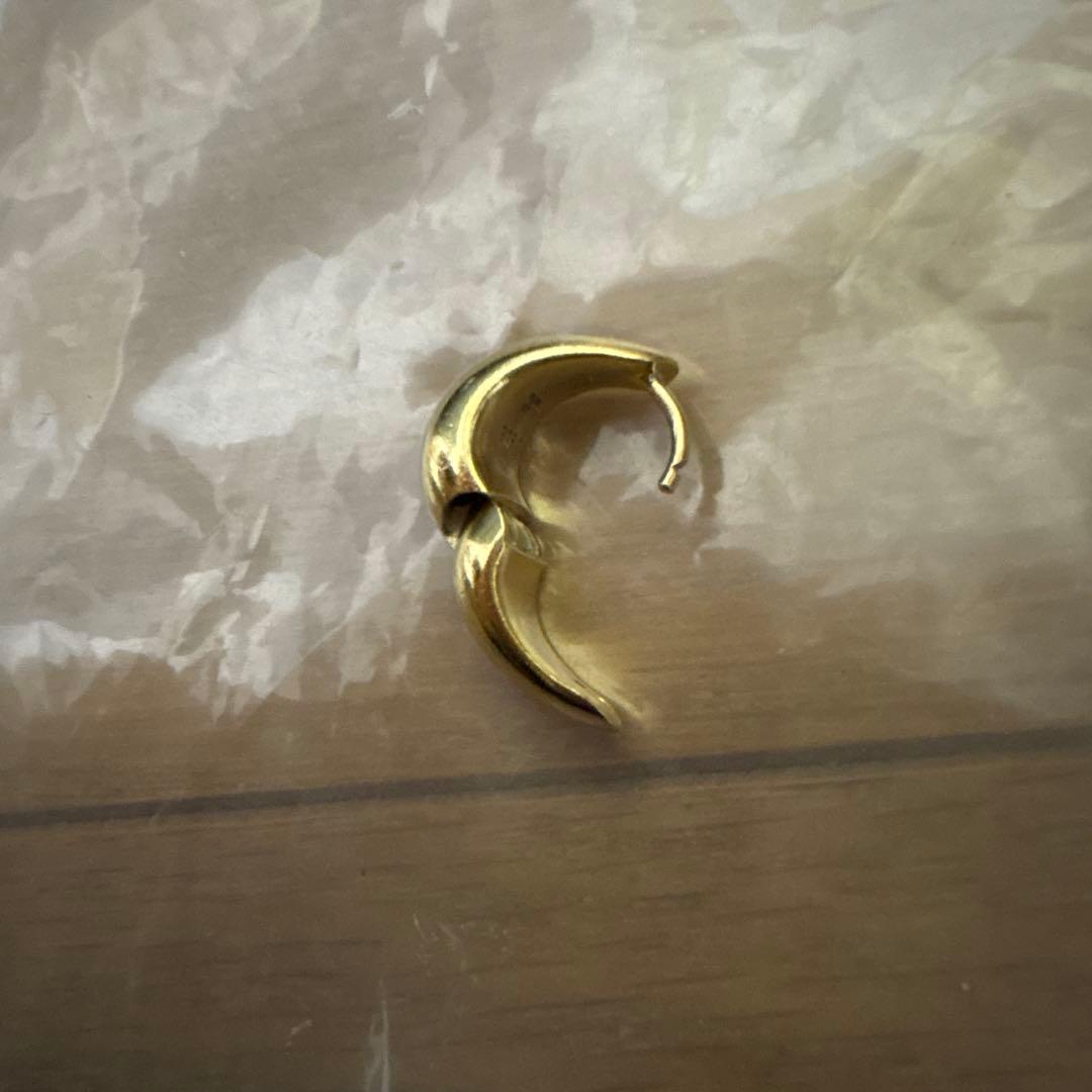 TOM WOOD トムウッド アイスフープピアス　925 ゴールドカラー 片耳