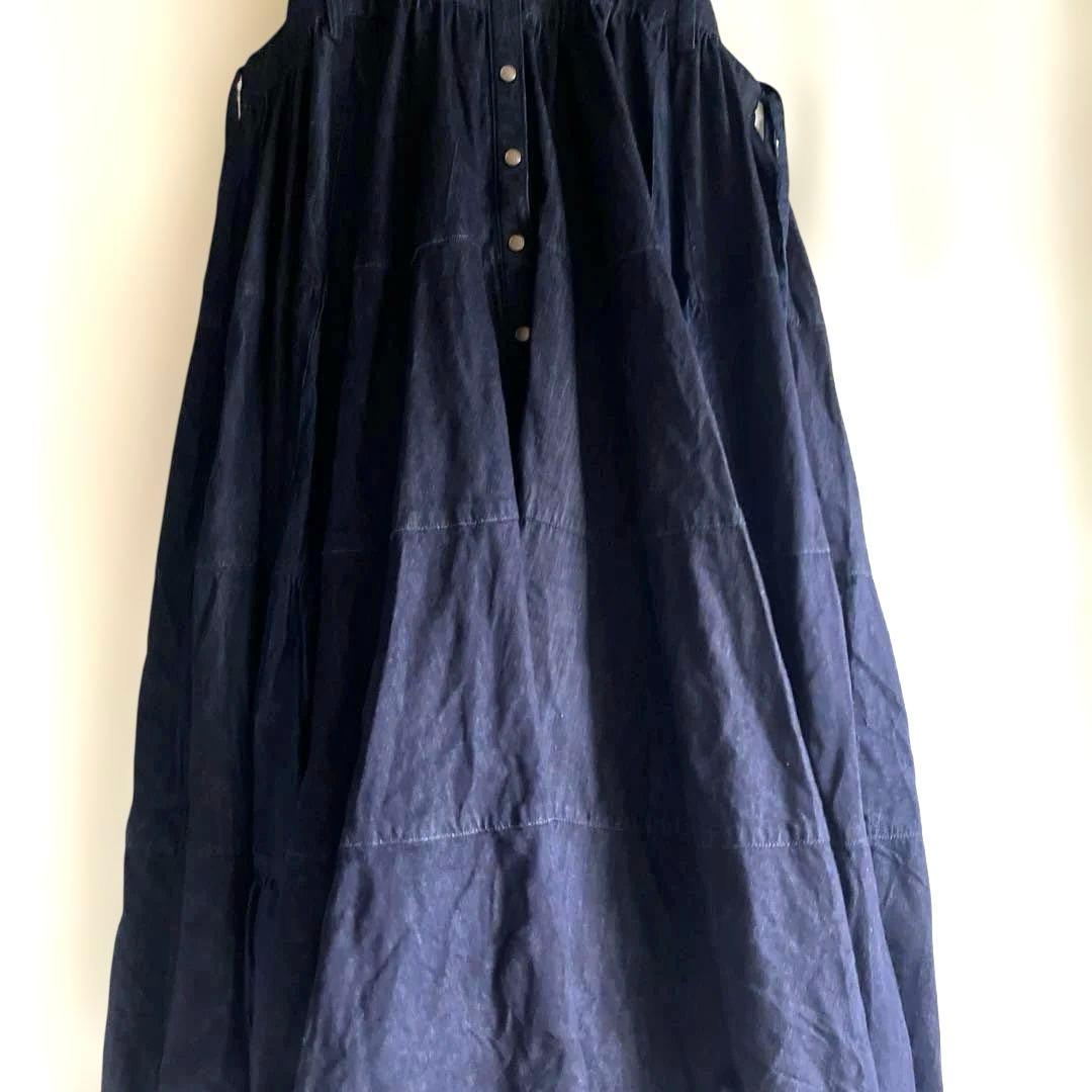 ラベルエチュード 前開きデニムワンピース