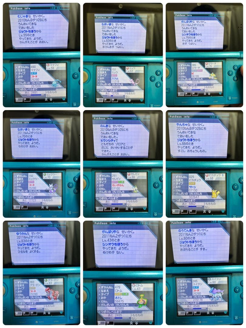 ポケモン ブラックレアデータ＋ホワイト2レアデータ＋ホワイト2