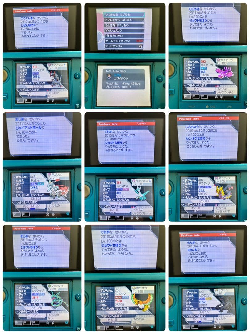 ポケモン ブラックレアデータ＋ホワイト2レアデータ＋ホワイト2