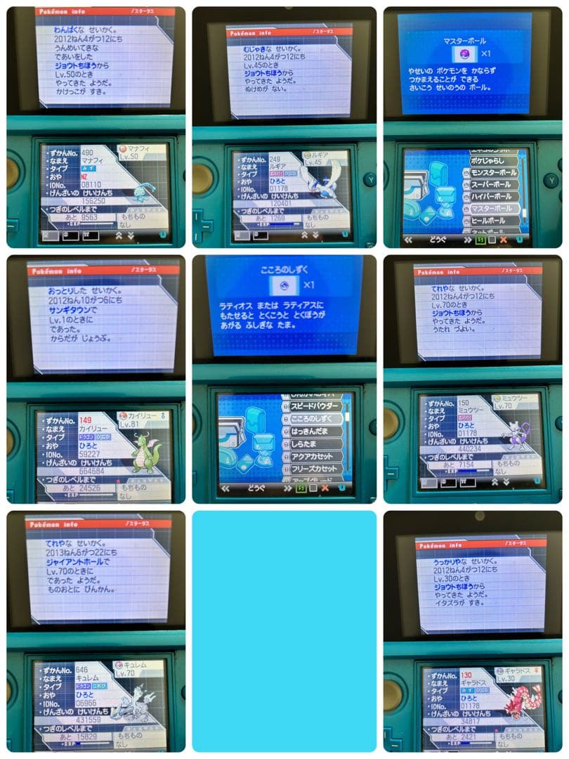 ポケモン ブラックレアデータ＋ホワイト2レアデータ＋ホワイト2